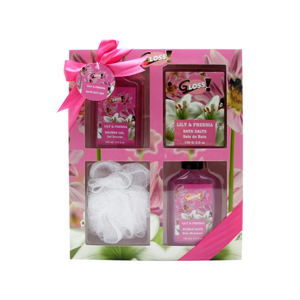 Coffret cadeau pour le bain Lily freesia de Gloss